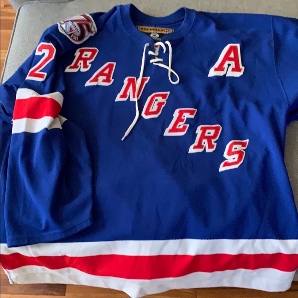 Brian Leetch NYR home jersey 2000-01